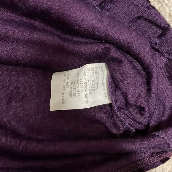 Moschino Jeans Women's dark purple silky Pullover - Picture 5 of 5